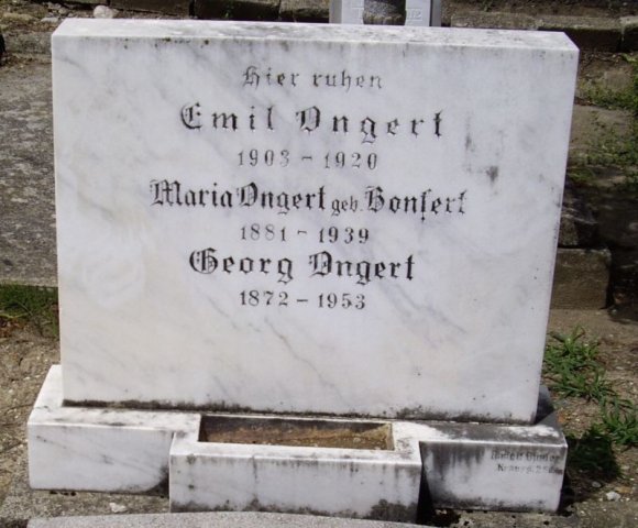 Ongert Georg 1872-1953 Bonfert Maria 1881-1939 Grabstein